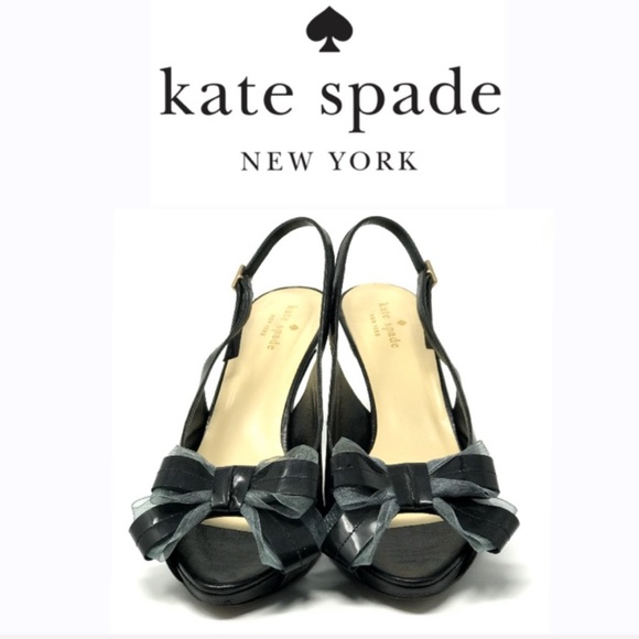 ♠️KATE SPADE ♠️ 🎀Sling-Back Bow Heels🎀 - Picture 2 of 7